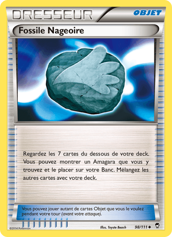 Fossile Nageoire, carte 98 de Poings Furieux
