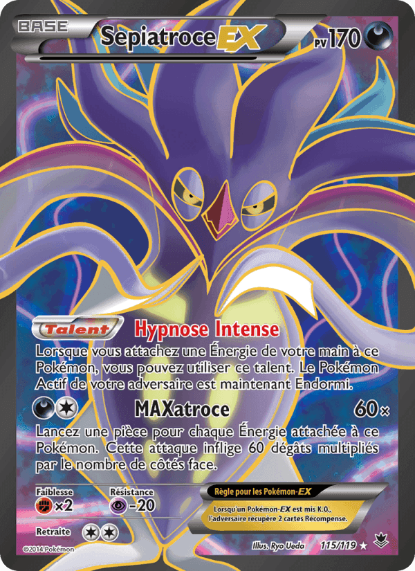 Sepiatroce EX, card 115 from Vigueur Spectrale