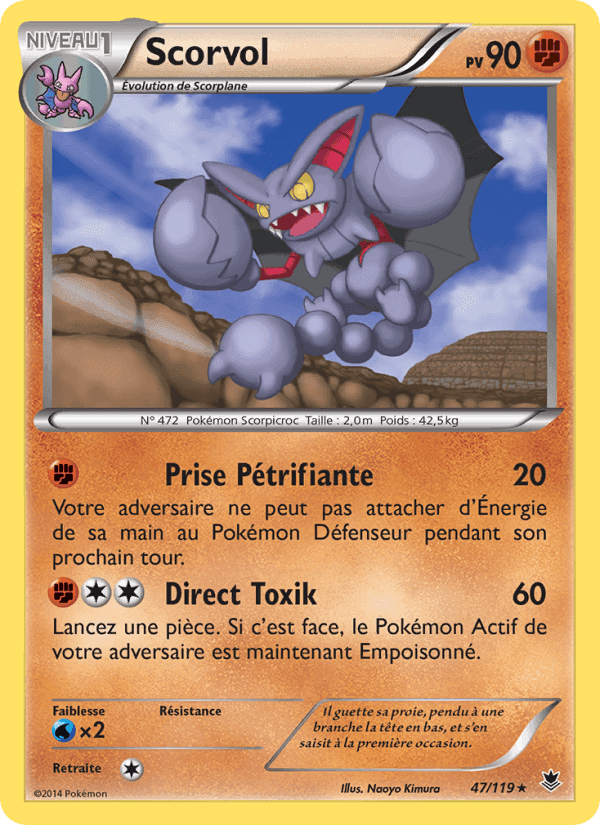 Scorvol, carte 47 de Vigueur Spectrale