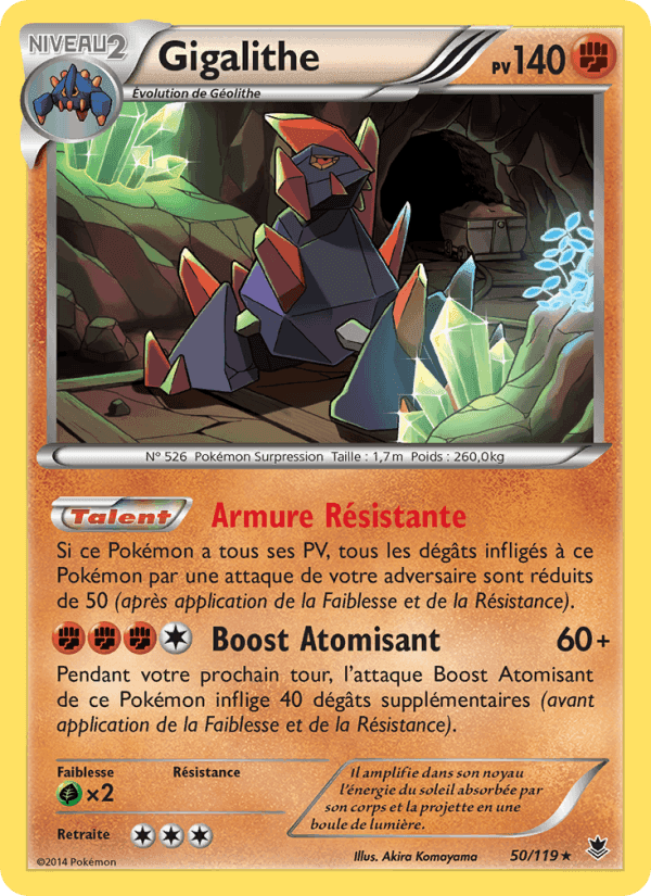 Gigalithe, carte 50 de Vigueur Spectrale
