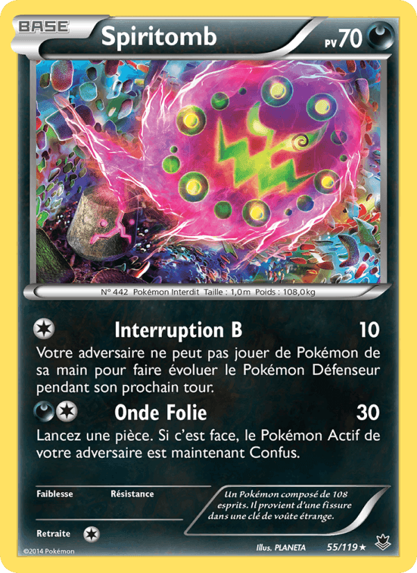 Spiritomb, carte 55 de Vigueur Spectrale