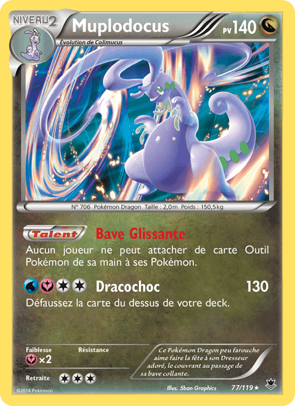Muplodocus, carte 77 de Vigueur Spectrale