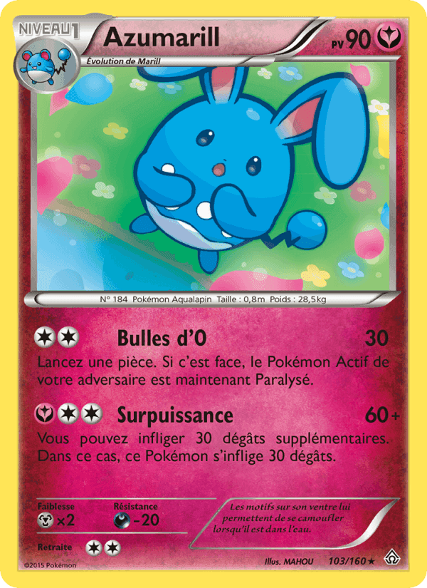 Azumarill, carta 103 de Primo-Choc
