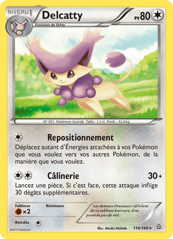 Delcatty, carte 114 de Primo-Choc