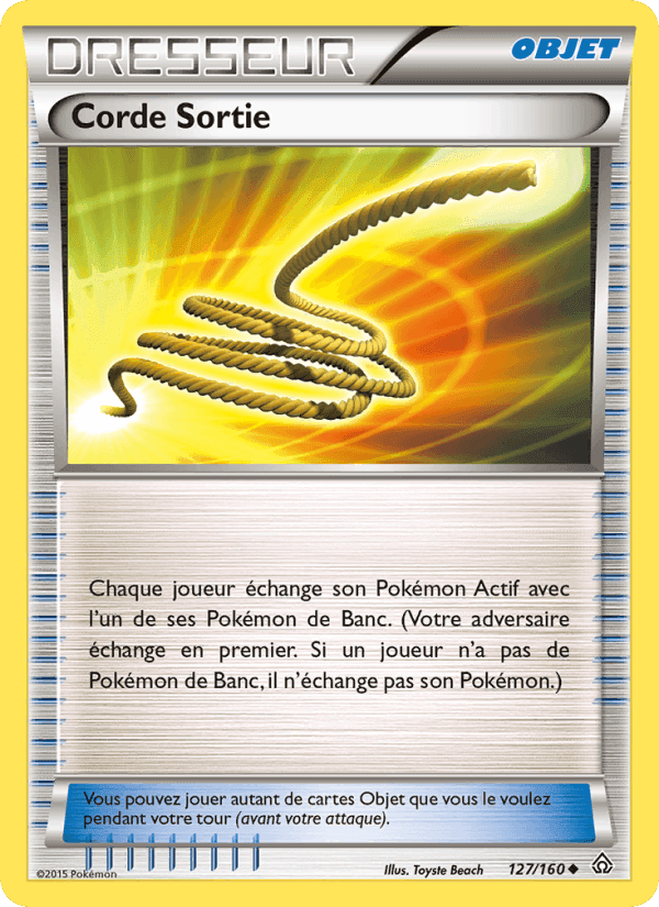 Corde Sortie, carte 127 de Primo-Choc