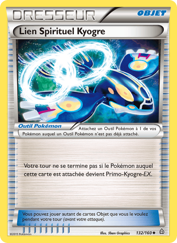 Lien Spirituel Kyogre, carte 132 de Primo-Choc