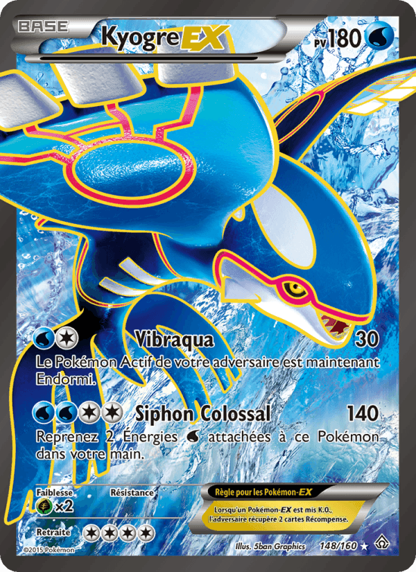Kyogre EX, carte 148 de Primo-Choc