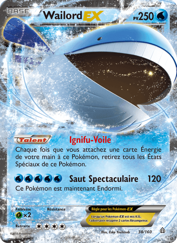 Wailord EX, card 38 from Primo-Choc