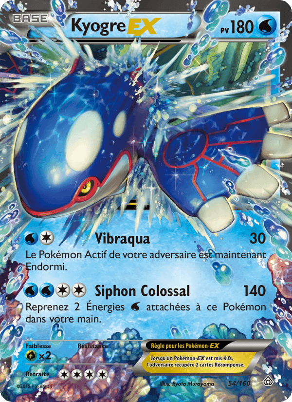 Kyogre EX, carta 54 de Primo-Choc
