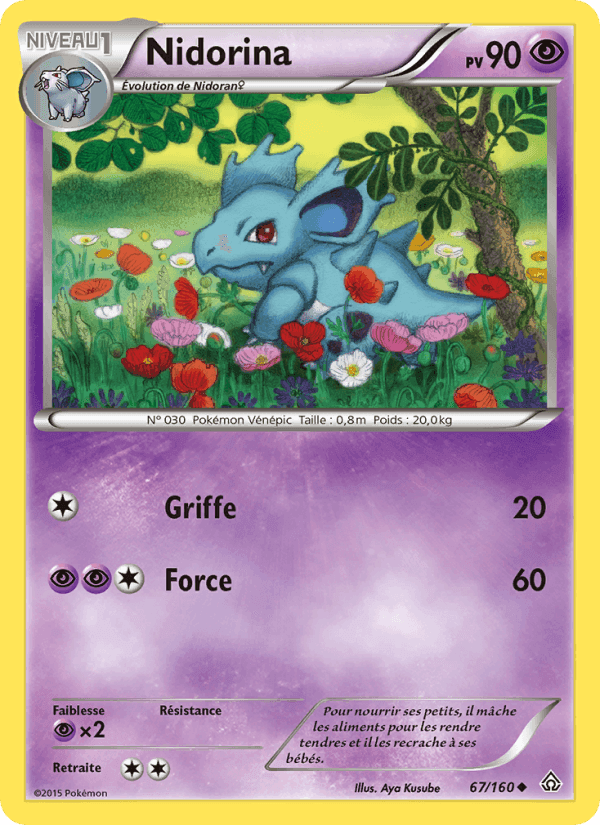 Nidorina, carte 67 de Primo-Choc