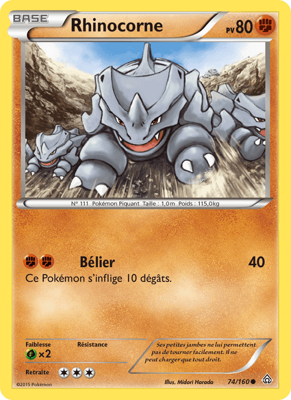 Rhinocorne, card 74 from Primo-Choc