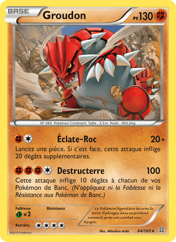 Groudon, carte 84 de Primo-Choc