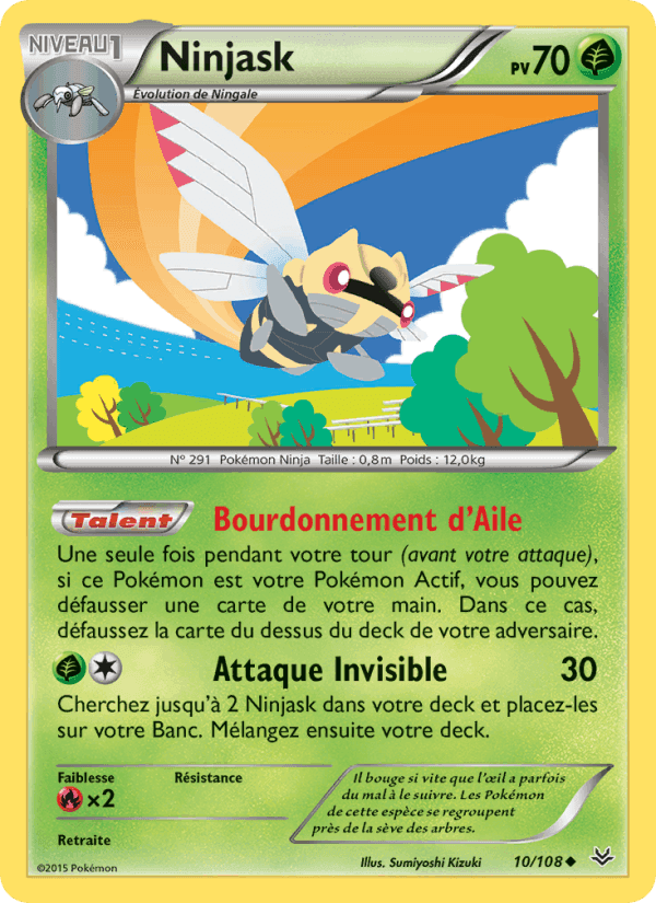 Ninjask, carte 10 de Ciel Rugissant