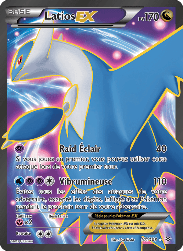 Latios EX, card 101 from Ciel Rugissant