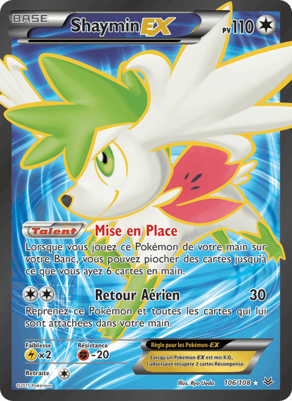 Shaymin EX, card 106 from Ciel Rugissant