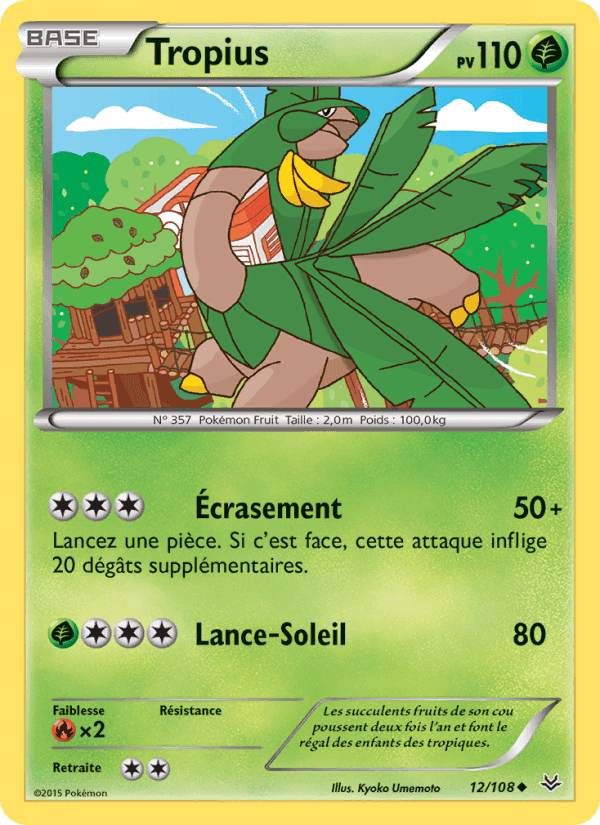 Tropius, carte 12 de Ciel Rugissant
