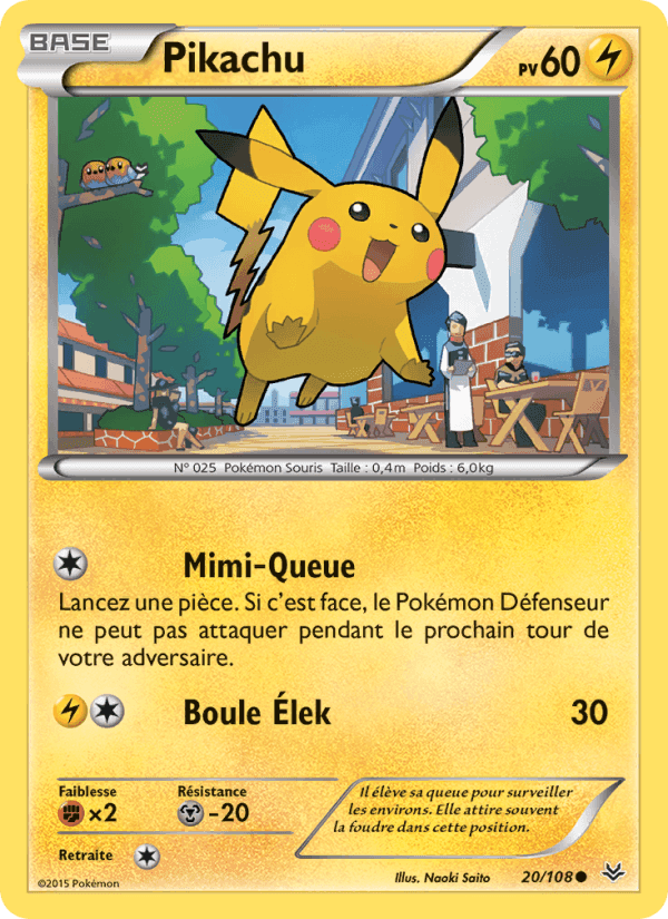 Pikachu, carta 20 di Ciel Rugissant
