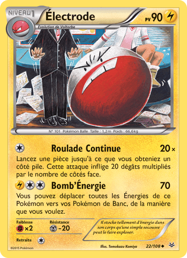 Électrode, card 22 from Ciel Rugissant