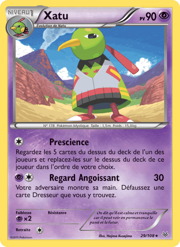 Xatu, carta 29 di Ciel Rugissant