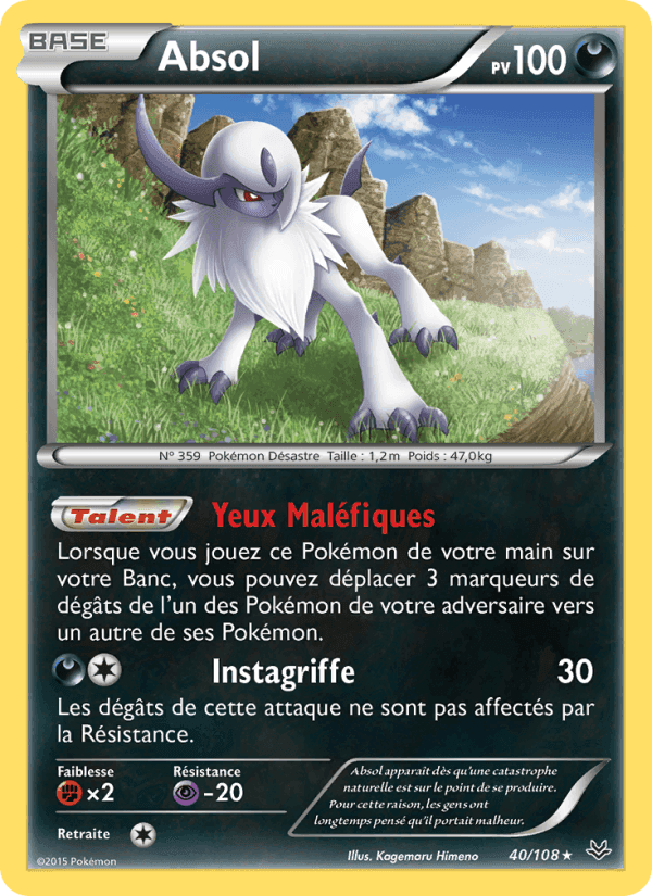 Absol, carta 40 de Ciel Rugissant