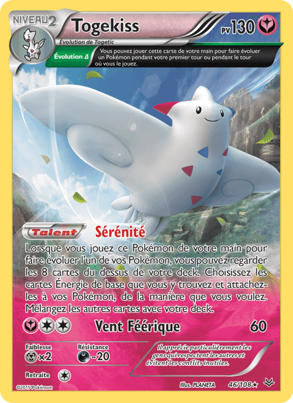 Togekiss, card 46 from Ciel Rugissant