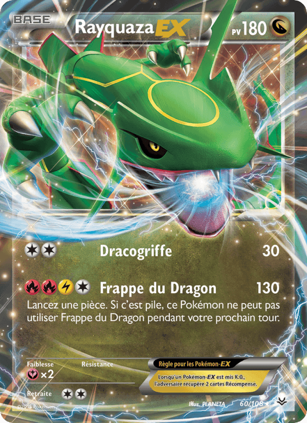 Rayquaza EX, carte 60 de Ciel Rugissant