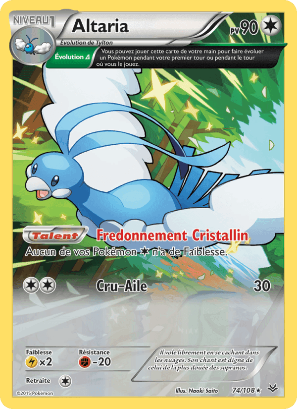 Altaria, carte 74 de Ciel Rugissant