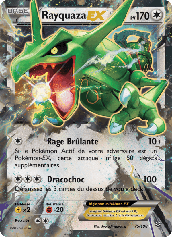 Rayquaza EX, carte 75 de Ciel Rugissant