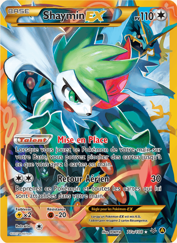 Shaymin EX, carta 77a di Ciel Rugissant