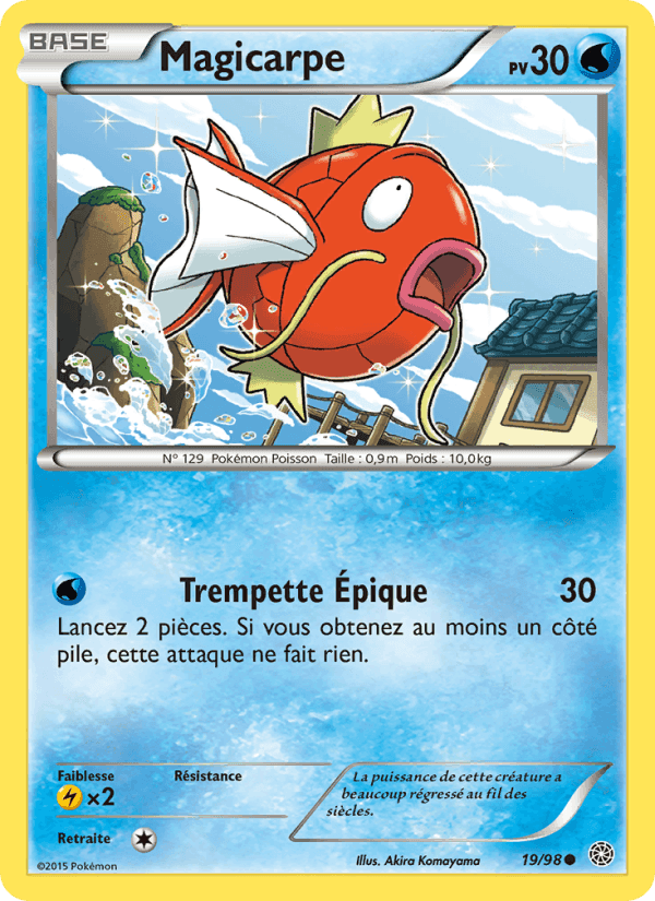 Magicarpe, carte 19 de Origines Antiques
