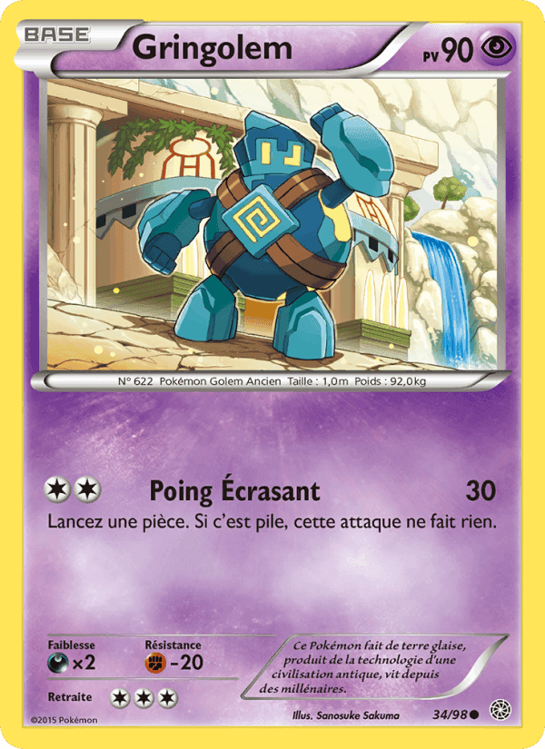 Gringolem, carte 34 de Origines Antiques