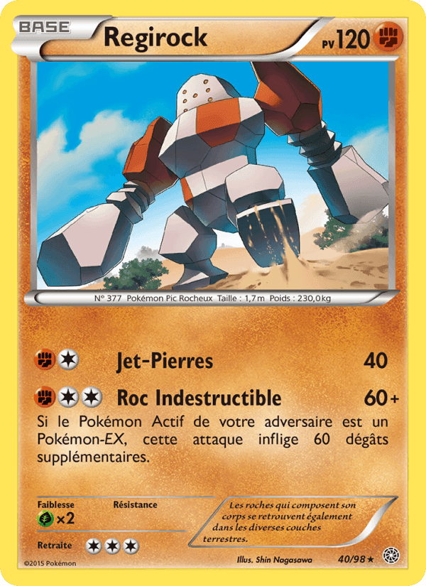 Regirock, carte 40 de Origines Antiques