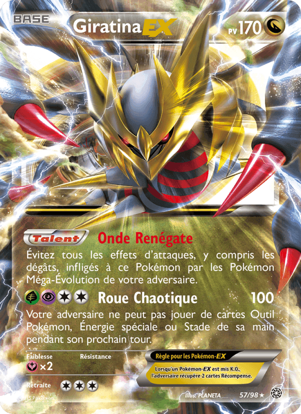 Giratina EX, carte 57 de Origines Antiques