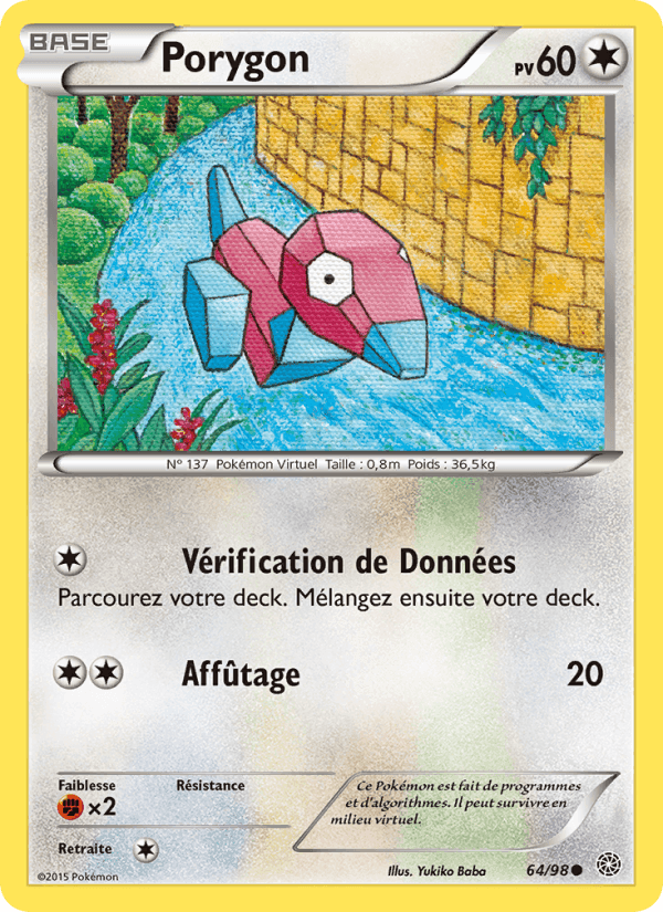 Porygon, carte 64 de Origines Antiques
