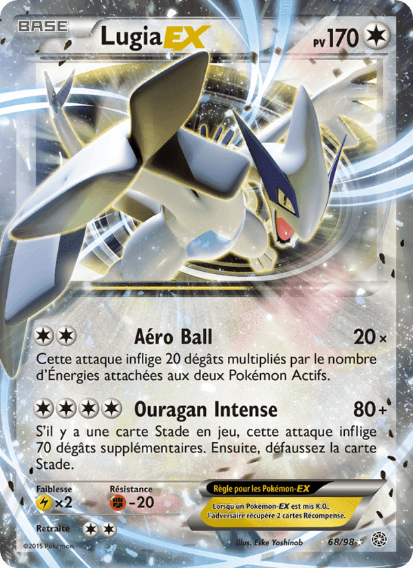 Lugia EX, carta 68 de Origines Antiques