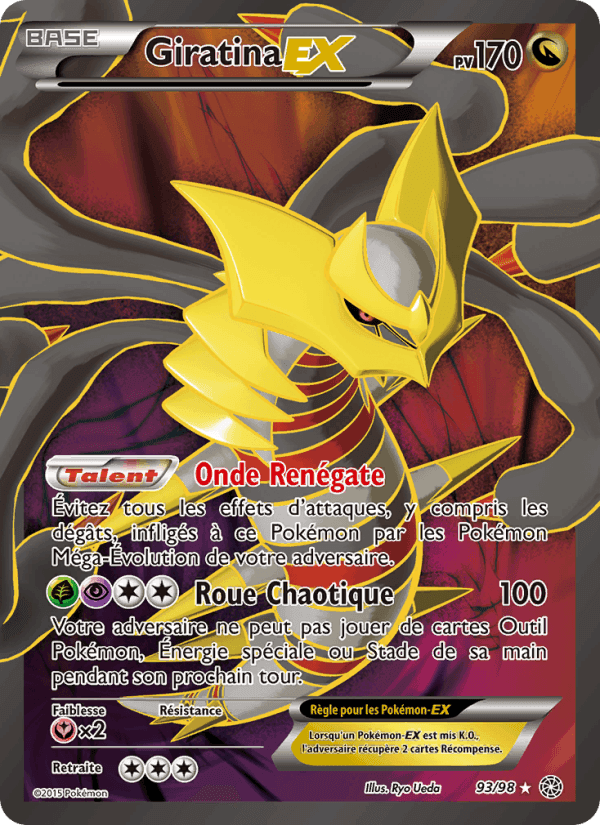 Giratina EX, carte 93 de Origines Antiques