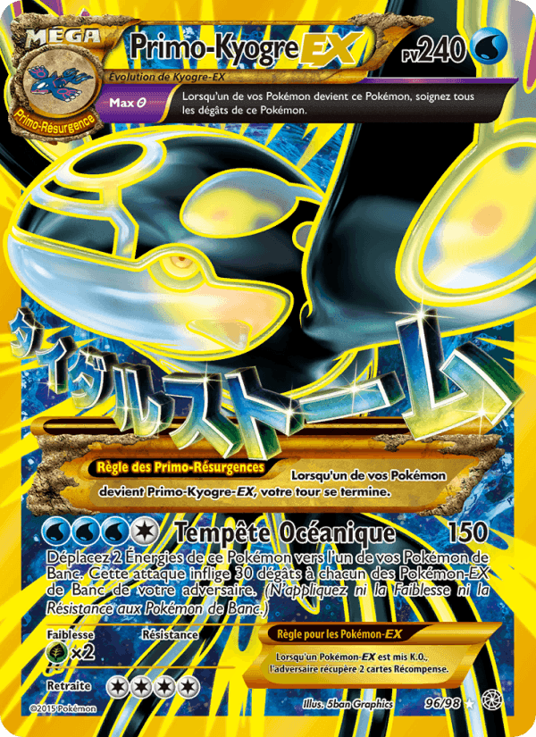 PrimoKyogre EX, carte 96 de Origines Antiques