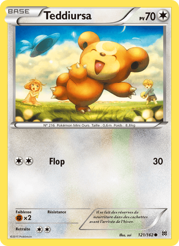 Teddiursa, carte 121 de Impulsion Turbo