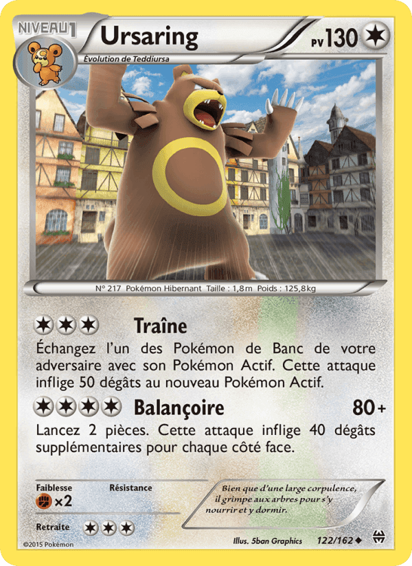 Ursaring, carte 122 de Impulsion Turbo