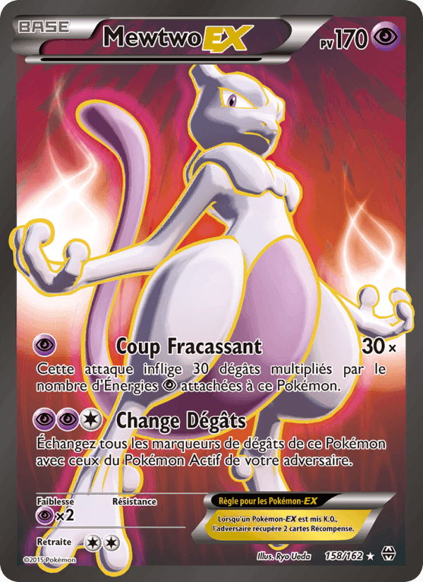 Mewtwo EX, carte 158 de Impulsion Turbo