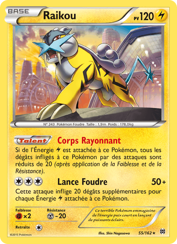 Raikou, carta 55 de Impulsion Turbo