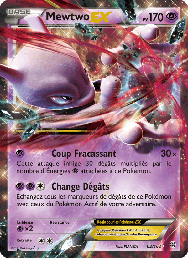 Mewtwo EX, carte 62 de Impulsion Turbo