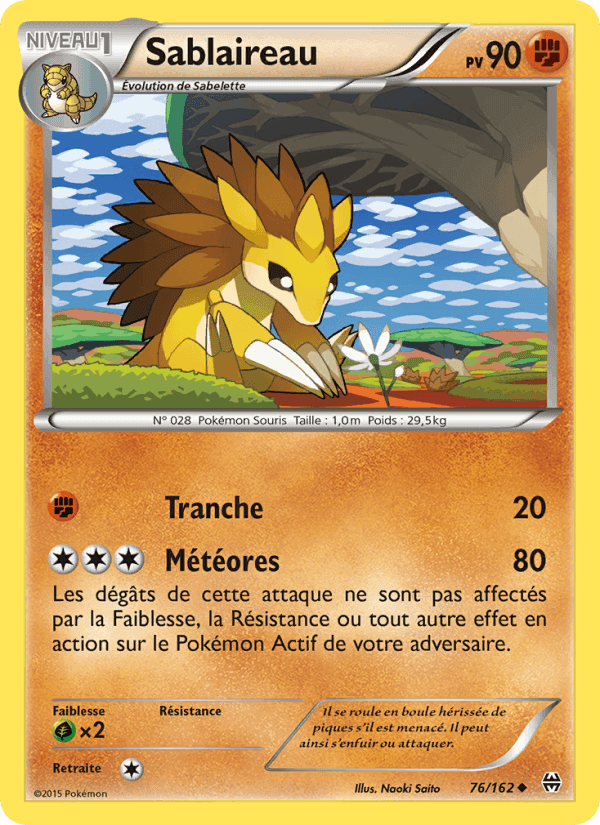Sablaireau, carte 76 de Impulsion Turbo