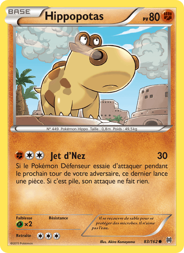 Hippopotas, card 83 from Impulsion Turbo