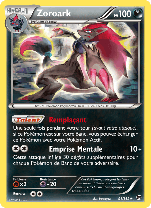 Zoroark, carte 91 de Impulsion Turbo