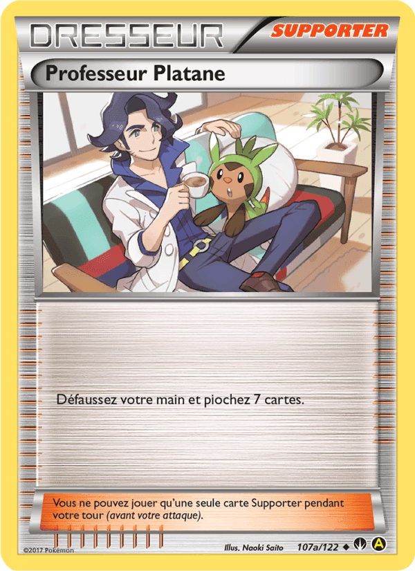 Professeur Platane, carte 107a de Rupture Turbo