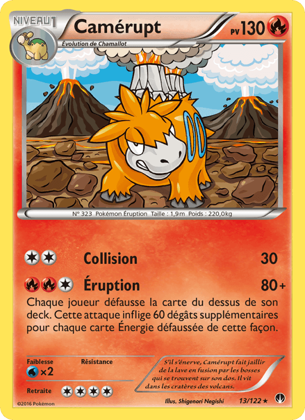 Camérupt, carta 13 de Rupture Turbo