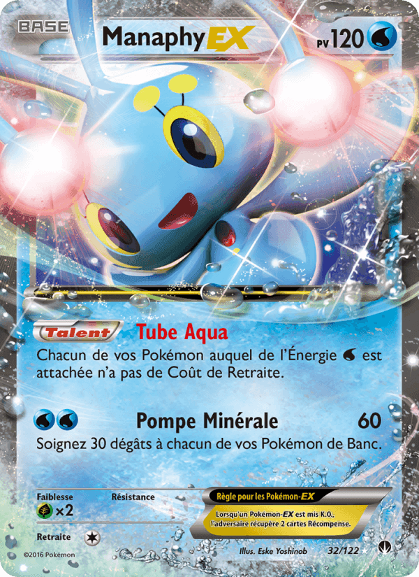Manaphy EX, carta 32 de Rupture Turbo