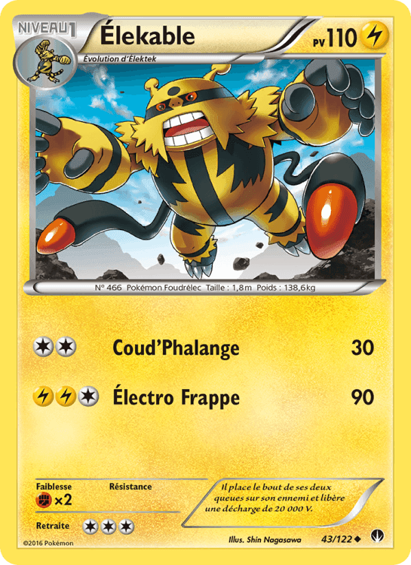 Élekable, carte 43 de Rupture Turbo