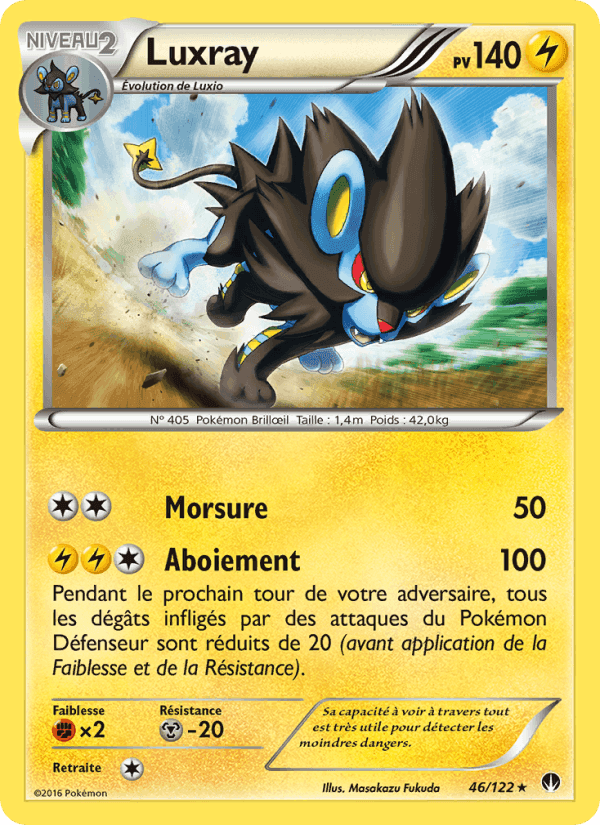Luxray, card 46 from Rupture Turbo